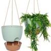 8 inch Hanging Planters, 2 Pack Self Watering Hanging Pots