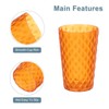 sourcing map 4Pcs Plastic Drinking Cups, Transparent Unbreakable Reusable Water