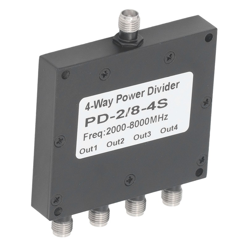 SMA Microstrip Power Splitter Combiner 2‑8GHz Stainless Steel 4 Way