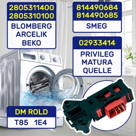 Washing Machine Door Lock with Original Code 2805310100 2805310400 for Beko for Arcelik - Made in Italy - Guarantee 10 Years - MONTERAL