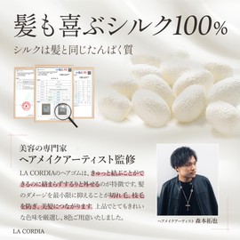 【Hair Will Love Silk 100% 】 Shushu Hair Tie, No Marks Left, 《Expert-Supervised》2-Piece Set, Hair Tie, Adult, Stylish, Hair Accessory, Black (Black)