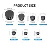 170PCS Black Plastic Hole Plug Set- 7 Sizes (5-25mm) Reusable
