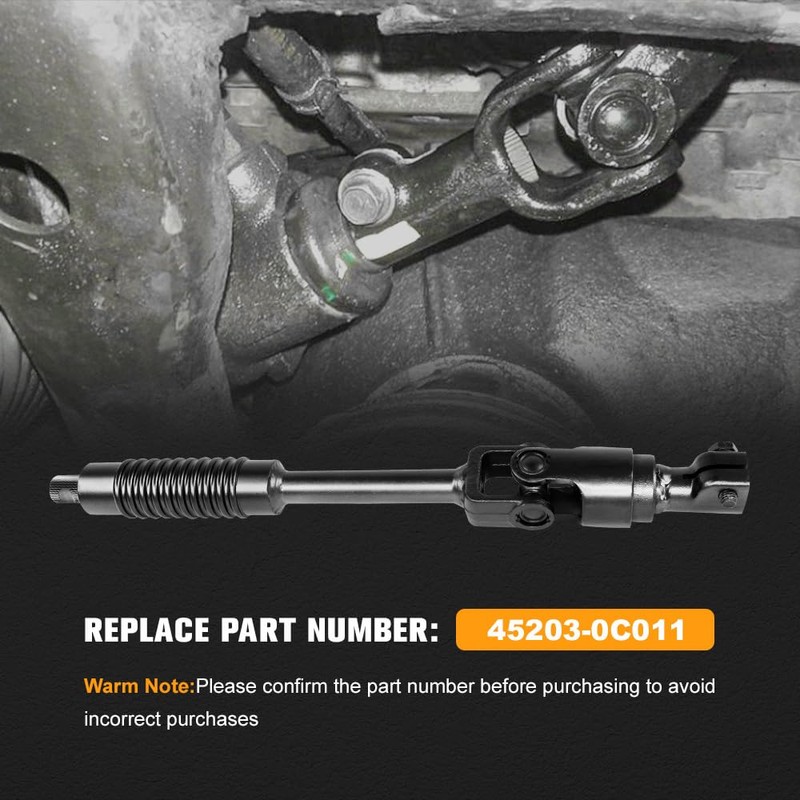 Kozlira Lower Intermediate Steering Column Shaft Assembly Compatible with Toyota