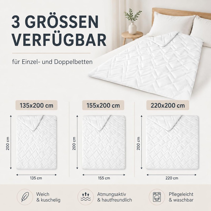 sei Design Microfibre Summer Duvet 135 x 200 cm Duvet