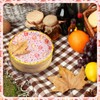 100 Pcs Fall Pink Pumpkin Paper Plates 7 Inch Autumn
