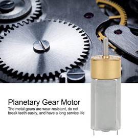 DC Gear Motor, DC12V High Torque Planetary Gear Motor, Small Brass Electric Gear Motor, 400 RPM/600 RPM/800 RPM Electric Speed Reduction Geared Motor(600RPM)
