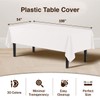 Party Solids 6-Pack Premium Plastic Tablecloth 54in. x 108in. Rectangle