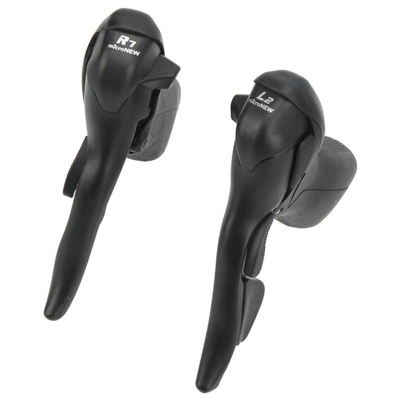 2Pcs 2x7 Speed Bike Shifter Brake Levers Aluminum Alloy PVC