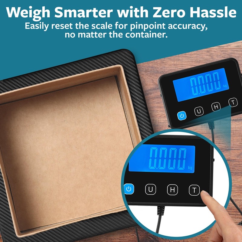 Smart Weigh Shipping Scale 440 lbs, 1g Highly Accurate Digital