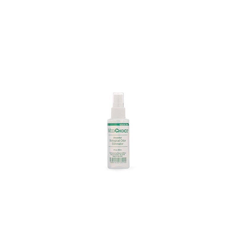MediChoice Biological Odor Eliminator, Unscented, Pump Spray, 2 Ounce, 1314OE2241