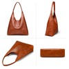 Utenwat Hobo Bags for Women Retro Vegan Leather Womens Slouchy