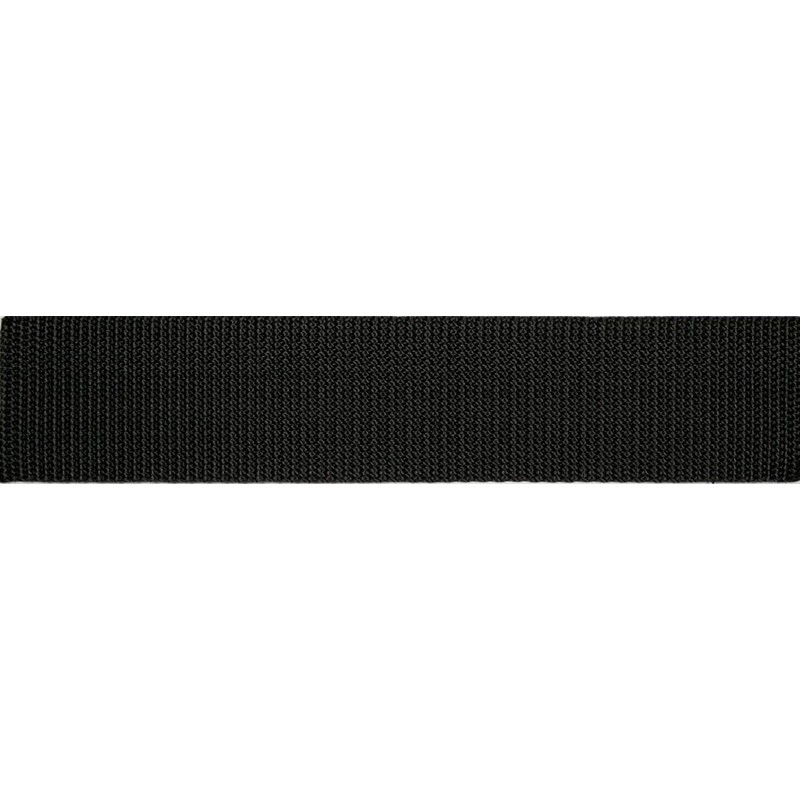 ggm 10 m Polypropylene Webbing Strap 1.4 mm Thick Black