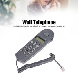 Wall Telephone, Wall Telephone with Noise Reduction, Corded Telephone Hanging, Landline Telephone. Hanging with Last Number redial and