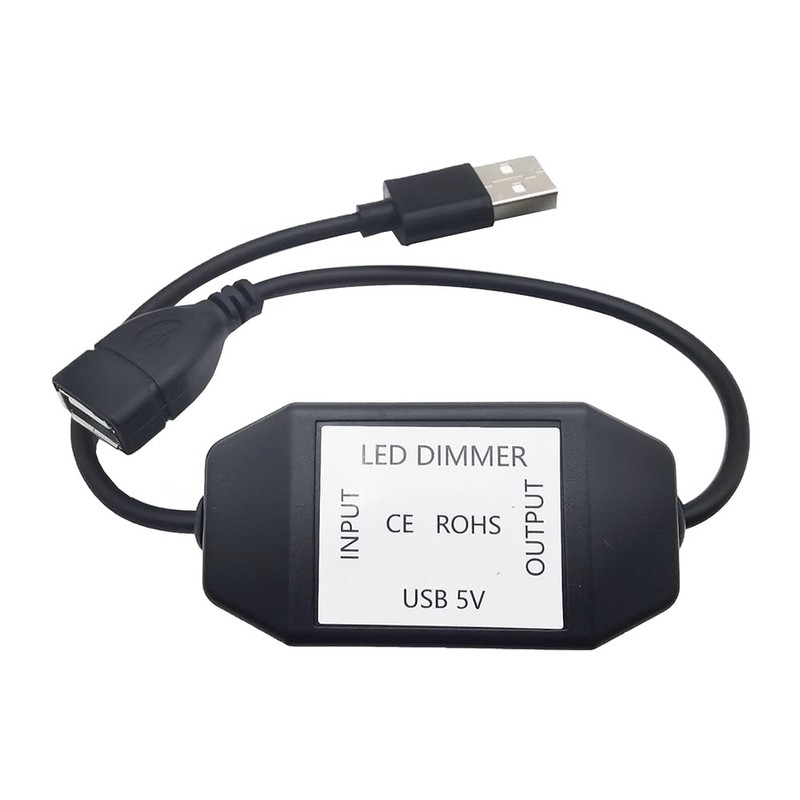 USB LED Button Dimmer DC 5V Band Brightness Adjust Switch
