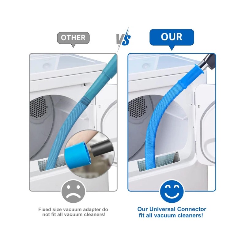 Unbranded Dryer Vent Cleaning Kit - Vacuum Hose Attachment for