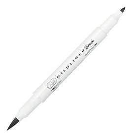 Zebra Line Marker Mild Liner Blush Brush for Both Fine and Fine Point Mild Dark Gray WFT8-MDGR