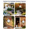 Rooster Outdoor Clock with Thermometer & Hygrometer