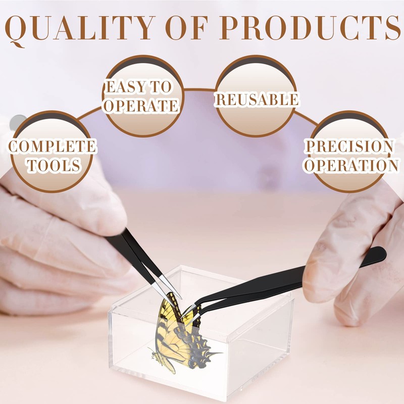 Taiyin 14 Pieces Insect Specimen Tools Kit Insect Display Case