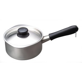 Sori Yanagi Sori Yanagi Stainless Steel Single Handle Pot with Lid for Easy Pouring on Left and Right Hands, Stainless Steel Lid for Gas Fire, Easy to Pour, Easy to Pour Design Design, Good Drainage Design, Good Design Award, Milk Pan, Pot, Stainless Ste