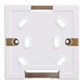 DIIOOMIEEU 86 Type PVC Junction Box Wall Mounted Socket Base Mount Electrical Outlet White PVC for