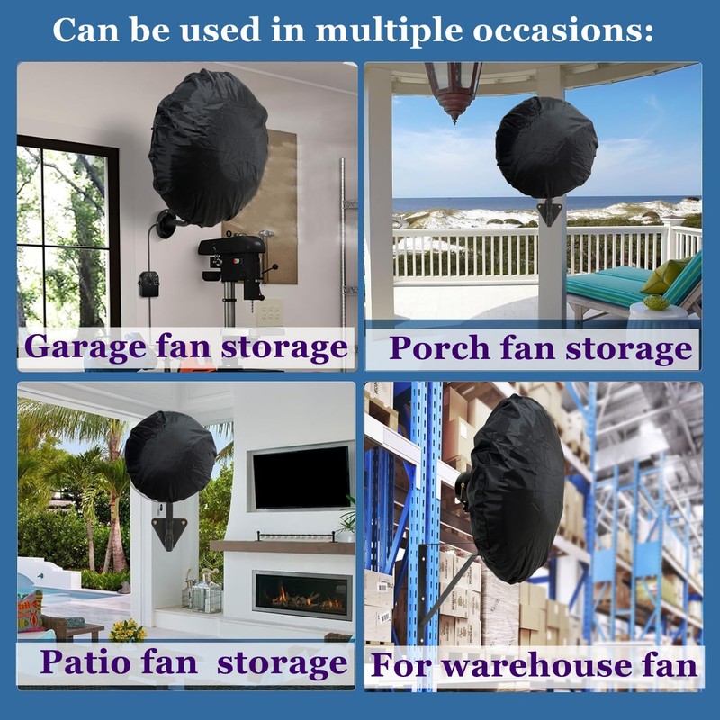 30 Inch Fan Cover,Dustproof Covers for 30" Industrial Pedestal Floor