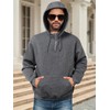 Auxo Quarter Zip Pullover Men Fashion Sweaters Plain Light Hoodies