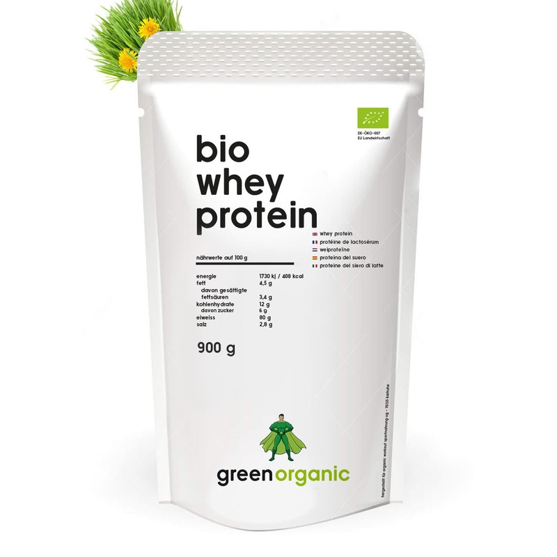 Organic Premium Whey Protein - Made from Whey, 100% Protein