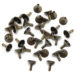 50PCS Metal Backflow Incense Sticks Holder Small Funnel Shape Incense Cone Tray Base Rack Holder Waterfall Incense Burner