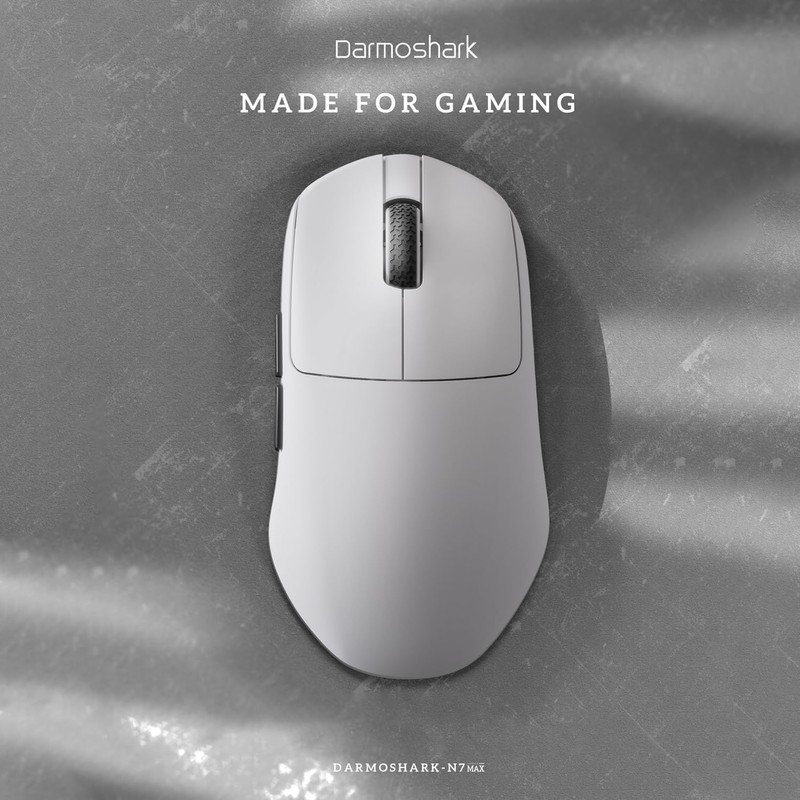 Darmoshark N7 Wireless Gaming Mouse,Tri-Mode 8K/USB-C/Bluetooth,Up to 30000DPI,PAW3950 Optical Sensor