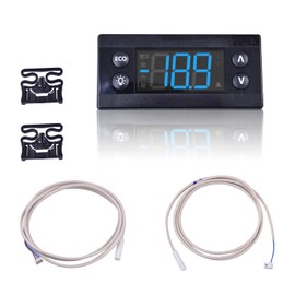 Erc112C Temperature Controller Kit, Electronic Refrigeration Controller with NTC Sensor Compatible with Danfoss 080G3491; Beverage Air 502-513D, Delfield Randell Fisherbrand Isotemp and Hoshizaki