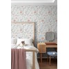 CiCiwind 17.3" × 197" Pink Floral Wallpaper for Bedroom Bathroom