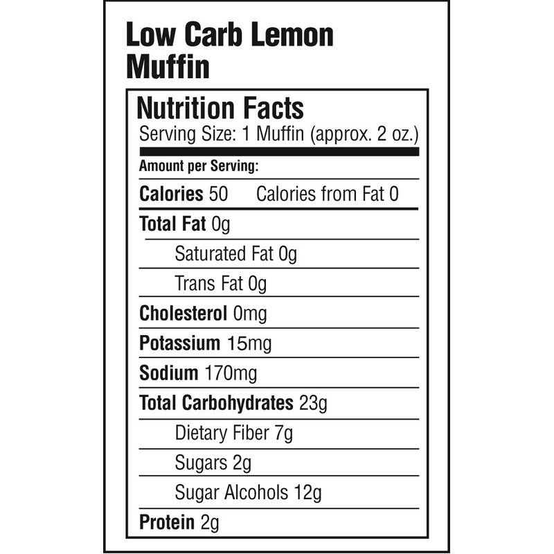 Simply Scrumptous Low Carb Fat Free Lemon Muffins