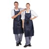 Whites Chefs Apparel Light Duty Waterproof Bib Apron Nylon Blue