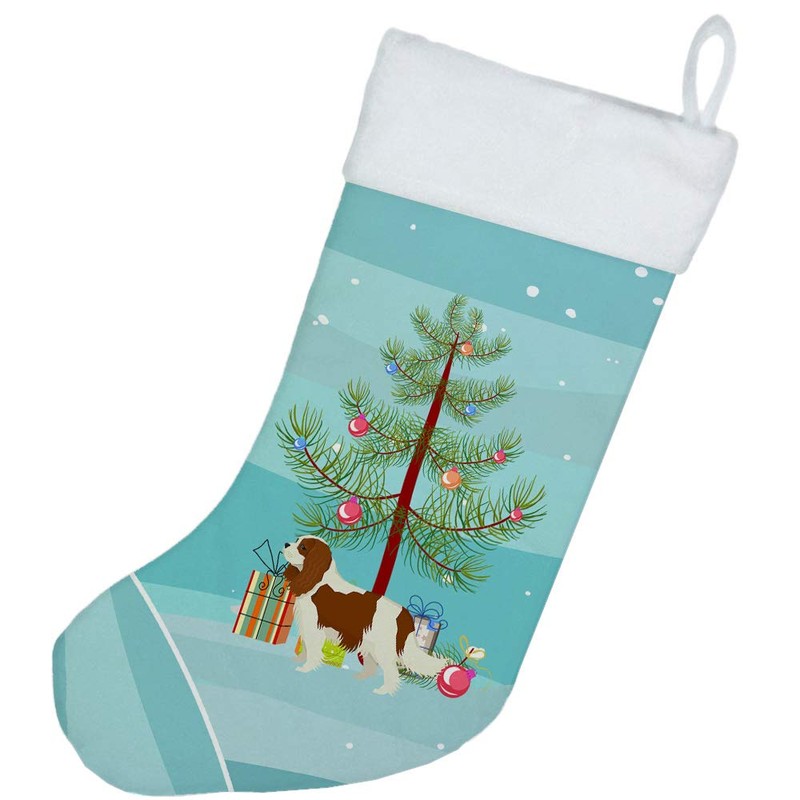 Caroline's Treasures CK3529CS Cavalier Spaniel Christmas Tree Christmas Stocking Fireplace