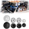 8 PCS Cooker Hat Set,High Cooking Performance Stove Lids,1 Large
