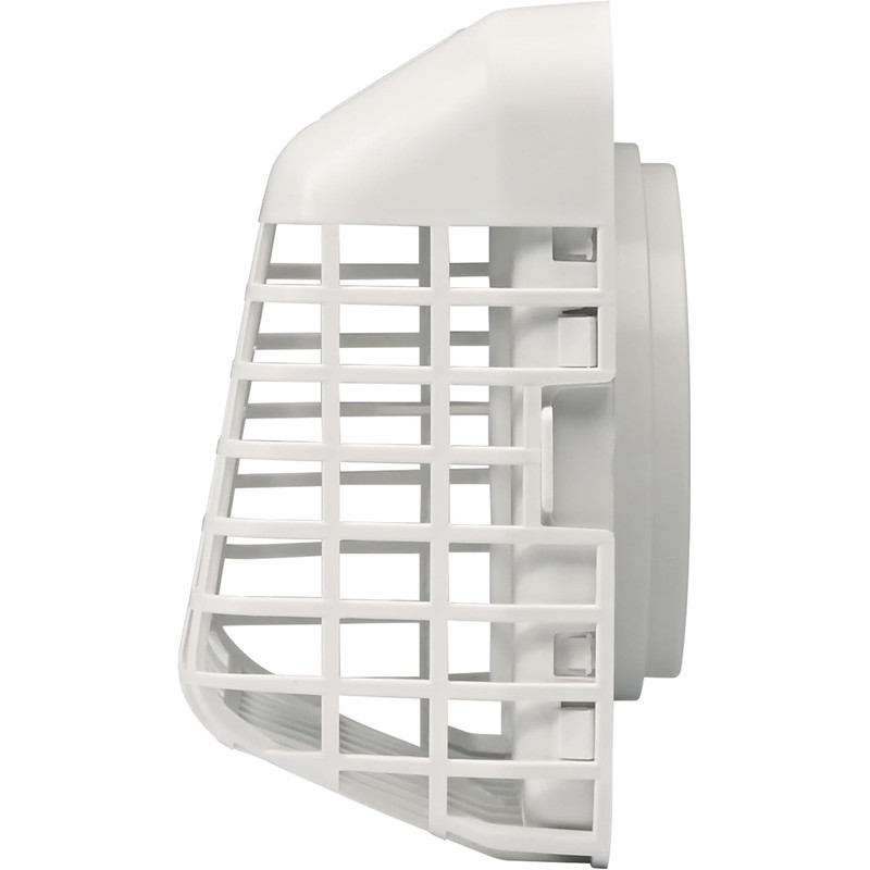 Deflecto Easy Clean Louvered Dryer Hood with Bird Guard, 4”