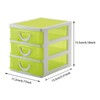 Folpus Sundries Vanity Organizer 3 Drawers Storage Organizer Home Dressing