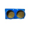 FibroPRO Double dual 10 fiberglass sub woofer speaker box enclosure carpeted case BLUE