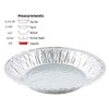 PACTOGO 6" Aluminum Foil Mini Pie Pans - Disposable Small