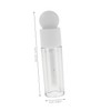 SAFIGLE 6pcs Clear Lip Gloss Tubes with Spherical Brush Empty