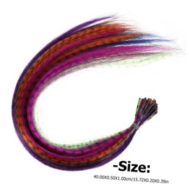 Mikinona 50pcs Hair Extensions Kit Crochet Hook and Plier Multi Hair Extensions for Parties Festivals and Daily Styling Includes and Tools