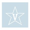 Vanderbilt Decal (WHITE STAR V DECAL (3''4''6''12''18''), 4 in)