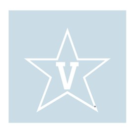 Vanderbilt Decal (WHITE STAR V DECAL (3''4''6''12''18''), 4 in)
