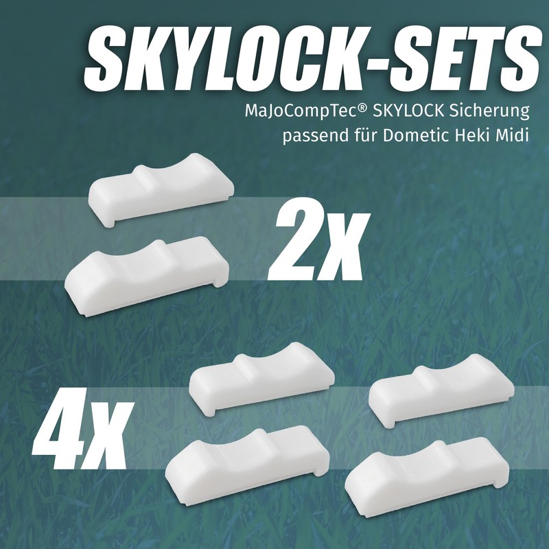 MaJoCompTec® CAMPERPART Additional Security for Dometic Roof Windows, Motorhome Roof