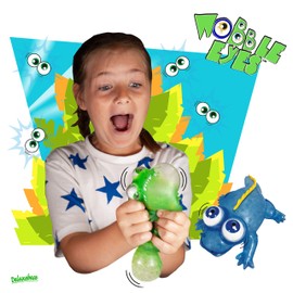 Wobble Eyes - Crocodile from Deluxebase. Large Animal Squishy Toy with Giant Wobbly Eyes. Crocodile anti stress fidget toy for kids and adults