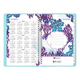 AT-A-GLANCE 2020 Planificador semanal y mensual/libro de citas, 5-1/2 pulgadas x 8-1/2 pulgadas, pequeño, lavados salvajes, azul claro (523-200)