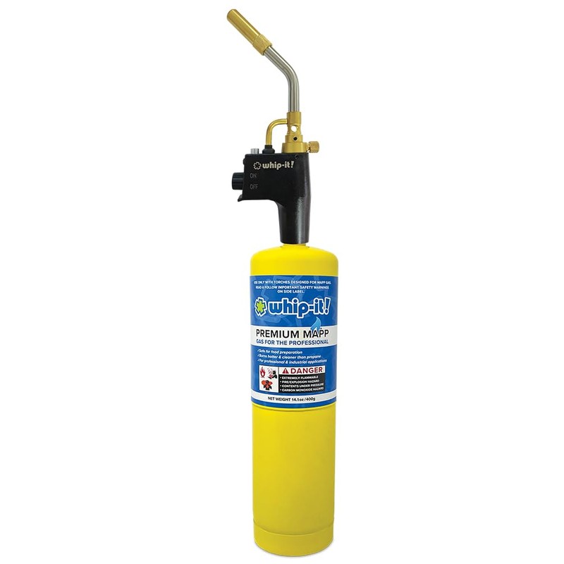 Whip-It! Handy PRO Torch – Refillable Butane Micro Torch with