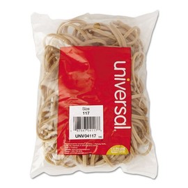 (3 Pack Value Bundle) UNV04117 Rubber Bands, Size 117, 7 x 1/8, 50 Bands/1/4lb Pack