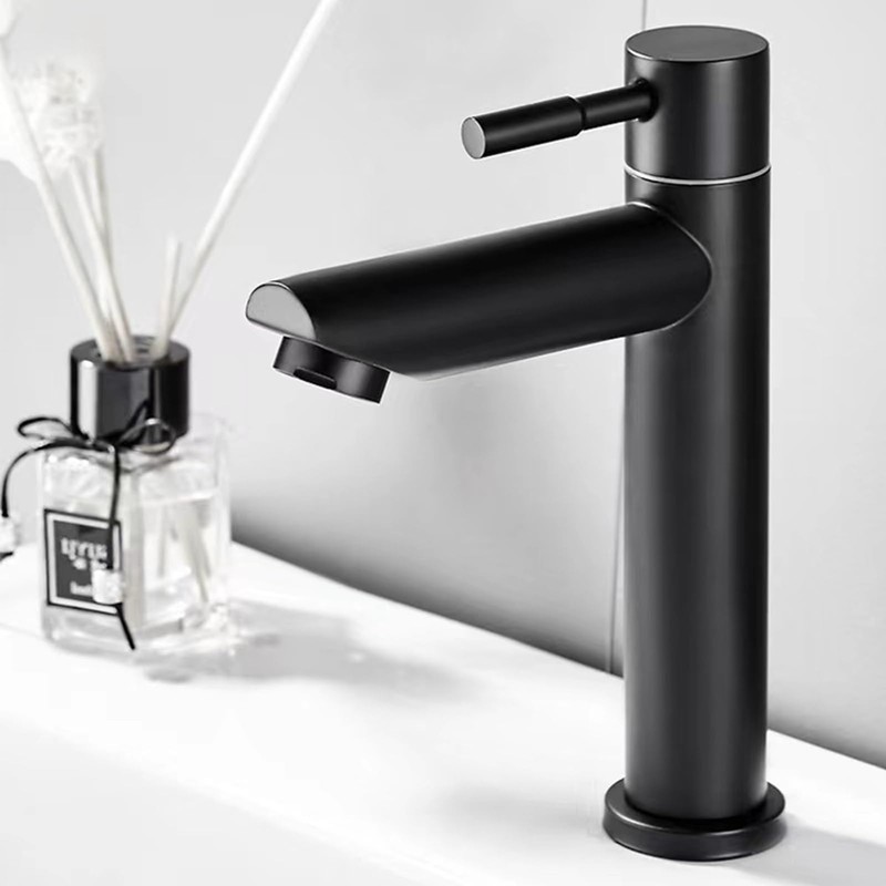 Fine jade2 Cold Water Tap Black for Guest Toilet Washbasin
