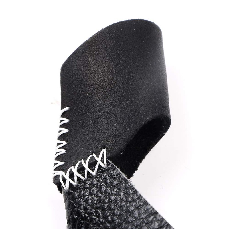 TOPARCHERY Genuine Cowhide Finger Tabs Thumb Ring Protector Recurve Bow
